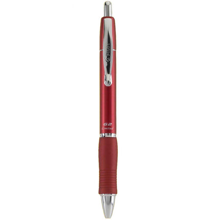 Pilot Rollerball Gel Pen - G2 Red Barrel Black Ink Fine Point Retractable | 31543 ,