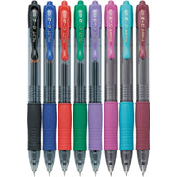 Pilot Rollerball Pen - G2 Assorted Ink Gel Premium Retractable, Pack of 8 | 31128 ,