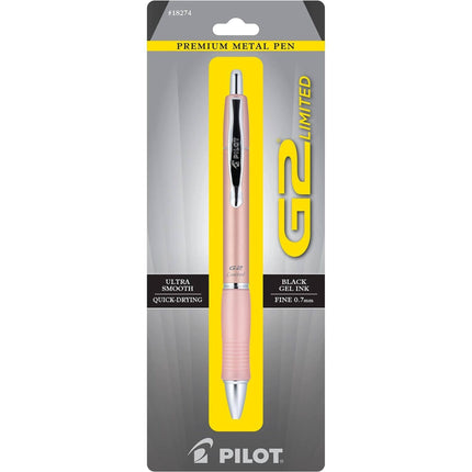 Pilot Rollerball Pen - G2 Rose Gold Metal Ultra Smooth Quick Drying Premium | 18274 ,