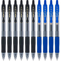 Pilot Rolling Ball Gel Pen - G2 Retractable Quick Drying Fine, Pack of 10 | 18259 ,