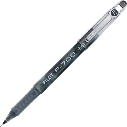 Pilot Rolling Ball Gel Pen - Precise P-700 Ribbed Grip Black Barrel, Fine | 38610 ,