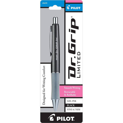 Pilot Rolling Ball Pen - Dr. Grip Limited Black Ink Metallic Charcoal Grey | 36270 ,