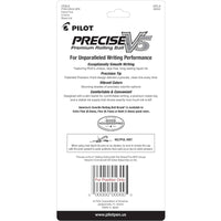 Pilot Rolling Ball Pen - Precise V5 Black Premium Precision Tip, Pack of 4 | 26002 ,