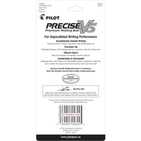 Pilot Rolling Ball Pen - Precise V5 Liquid Ink Red Extra Fine, Pack of 5 | 26012 ,