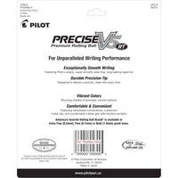 Pilot Rolling Ball Pen - Precise V5 RT Retractable Silver Metal, Pack of 8 | 26079 ,