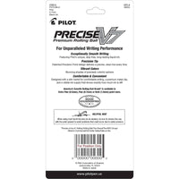 Pilot Rolling Ball Pen - Precise V7 Premium Black Liquid Ink, Pack of 4 | 26003 ,