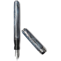 Pineider Fountain Pen - Full Metal Jacket, Coal Grey ,