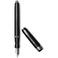 Pineider Fountain Pen - Full Metal Jacket Midnight Black 14k ,