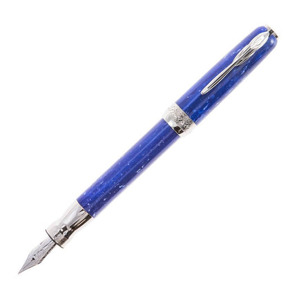 Pineider La Grande Bellezza Gemstones Fountain Pen, 14k Gold Nib - Lapis Blue ,