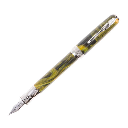 Pineider La Grande Bellezza Gemstones Fountain Pen, 14k Gold Nib - Tiger's Yellow ,