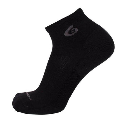 Point6 Socks - Active Life Black Medium Merino Wool Medium Crew | 2153-204-06 ,