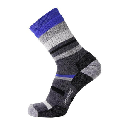 Point6 Socks - Hiking Gray/Stone Medium Merino Wool Medium Crew | 2567-200-06 ,