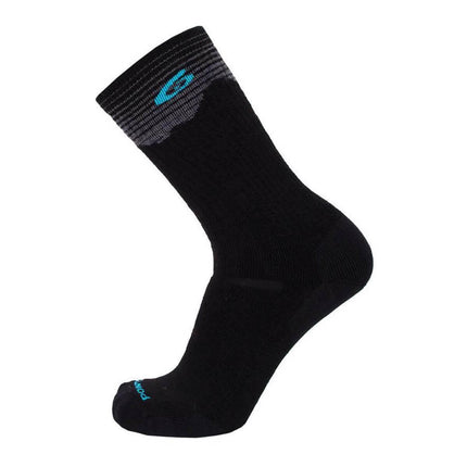 Point6 Socks - Hiking Peak Black Medium Merino Wool Medium Crew | 2572-204-06 ,
