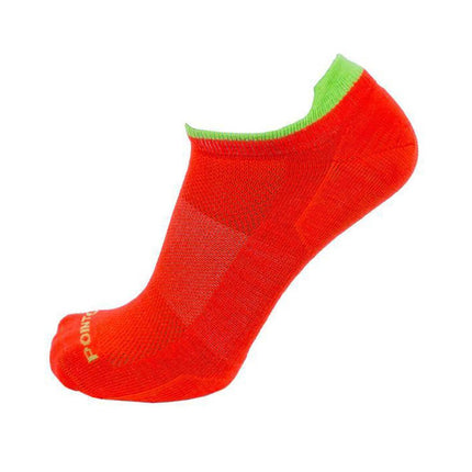 Point6 Socks - Running Coral Sport Pop Ultra Light No-Show Tab | 1175-280 ,