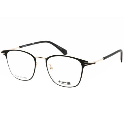 Polaroid Core Men's Eyeglasses - Black Gold Square Metal Frame | PLD D387/G 02M2 00 ,