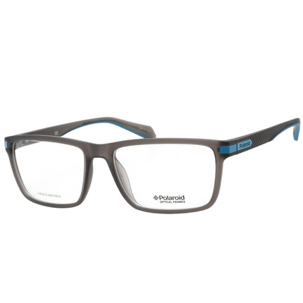 Polaroid Core Men's Eyeglasses - Clear Lens Matte Gray Frame | Pld D 354 0RIW 00 ,