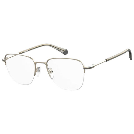 Polaroid Core Men's Eyeglasses - Gold Grey Semi-Rimless Frame | PLD D386/G 0OPO 00 ,