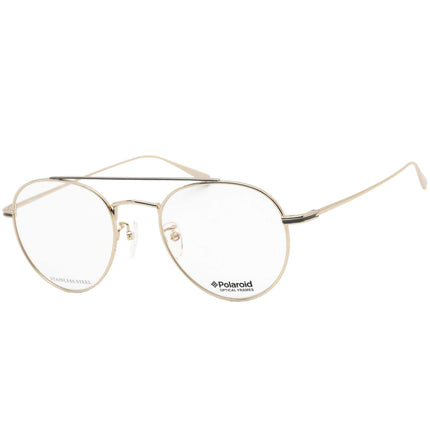 Polaroid Core Men's Eyeglasses - Gold Tone Pilot Metal Frame | PLD D383G 0J5G 00 ,