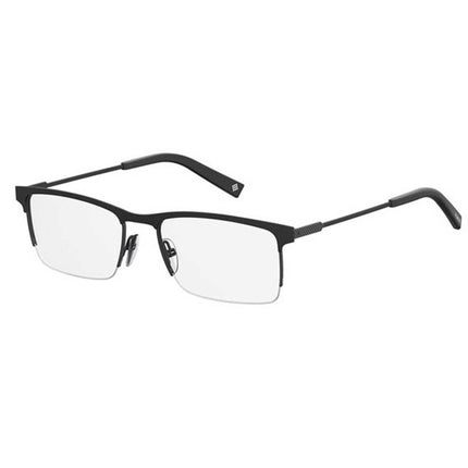 Polaroid Core Men's Eyeglasses - Matte Black Semi-Rimless Frame | Pld D 350 0003 00 ,