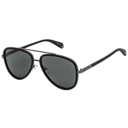 Polaroid Core Men's Sunglasses - Matte Black Aviator Frame | PLD 2073/S 0003 M9 ,