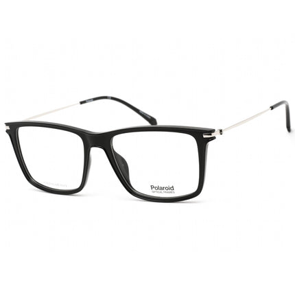 Polaroid Core Unisex Eyeglasses - Clear Lens Black Square Frame | PLD D414 0807 00 ,
