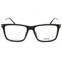 Polaroid Core Unisex Eyeglasses - Clear Lens Black Square Frame | PLD D414 0807 00 ,