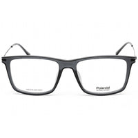 Polaroid Core Unisex Eyeglasses - Clear Lens Grey Square Frame | PLD D414 0KB7 00 ,