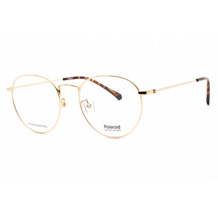 Polaroid Core Unisex Eyeglasses - Full Rim Gold Metal Rectangular Frame | D396/G J5G ,
