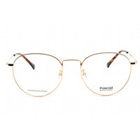 Polaroid Core Unisex Eyeglasses - Full Rim Gold Metal Rectangular Frame | D396/G J5G ,