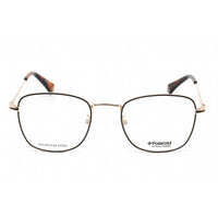 Polaroid Core Unisex Eyeglasses - Gold Brown Square Shape Frame | PLD D377/G 001Q 00 ,