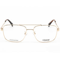 Polaroid Core Unisex Eyeglasses - Gold Pilot Full-Rim Metal Frame | PLD D359/G J5G ,