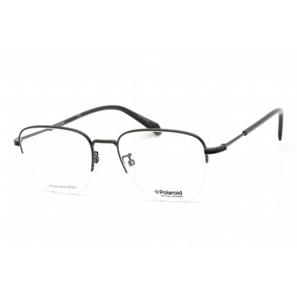Polaroid Core Unisex Eyeglasses - Half Rim Dark Ruthenium Frame | PLD D386/G 0KJ1 00 ,