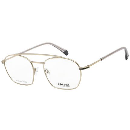 Polaroid Core Unisex Eyeglasses - Light Matte Gold Grey Frame | PLD D385 0OPO 00 ,