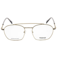 Polaroid Core Unisex Eyeglasses - Light Matte Gold Grey Frame | PLD D385 0OPO 00 ,