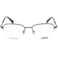 Polaroid Core Unisex Eyeglasses - Matte Ruthenium Square Frame | PLD D386/G 0R81 00 ,