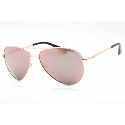 Polaroid Core Unisex Sunglasses - Gold Copper Aviator Frame | PLD 6012/N/NEW 0DDB JQ ,
