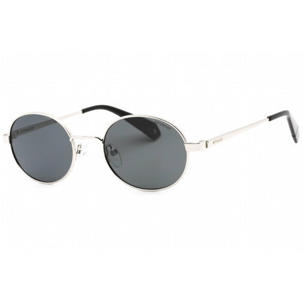 Polaroid Core Unisex Sunglasses - Grey Polarized Lens Oval Frame | PLD 6066/S 079D M9 ,