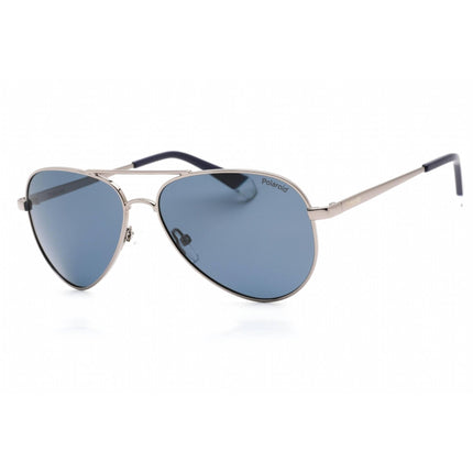 Polaroid Core Unisex Sunglasses - Ruthenium Blue Metal Frame | PLD 6012/N/NEW 0V84 C3 ,