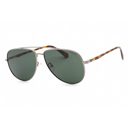 Polaroid Core Unisex Sunglasses - Ruthenium Metal Aviator Frame | PLD 2105/G/S 06LB UC ,