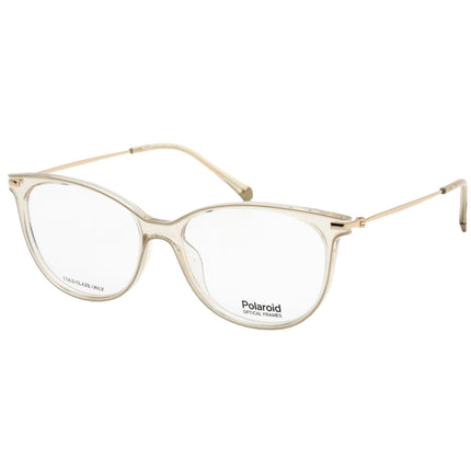 Polaroid Core Women's Eyeglasses - Clear Lens Beige Oval Frame | PLD D415 010A 00 ,