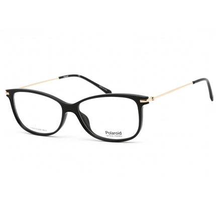 Polaroid Core Women's Eyeglasses - Clear Lens Black Rectangular | PLD D416 0807 00 ,