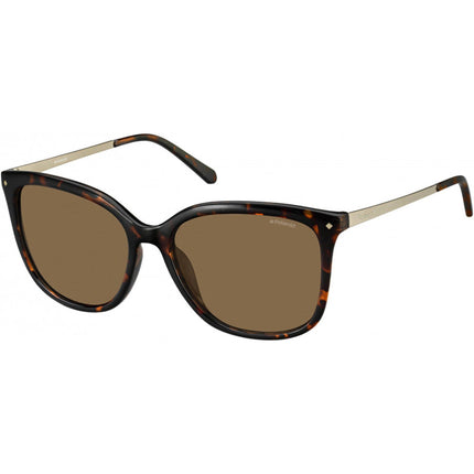 Polaroid Core Women's Sunglasses - Brown Lens Havana Gold Frame | Pld 4043/S 0NHO 00 ,