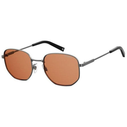 Polaroid Men's Sunglasses - Ruthenium Geometric Frame | POLAROID PLD 2081/S/X 06LB/HE ,
