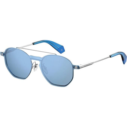 Polaroid Unisex Sunglasses - Blue Geometric Frame | POLAROID PLD 6083/G/CS 0PJP/XN ,