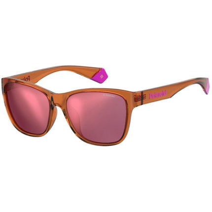 Polaroid Unisex Sunglasses - Brown Rectangular Frame | POLAROID PLD 6077/F/S 009Q/OZ ,