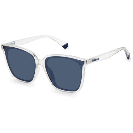 Polaroid Unisex Sunglasses - Crystal Frame Blue Polarized Lens | PLD 6163/F/S 900 ,