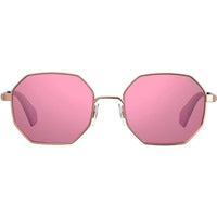 Polaroid Unisex Sunglasses - Gold Cherry Geometric Frame | POLAROID PLD 6067/S 0YEP/A2 ,