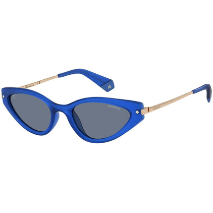 Polaroid Women's Sunglasses - Blue and Gold Frame | POLAROID PLD 4074/S/LI 0UJY/C3 ,