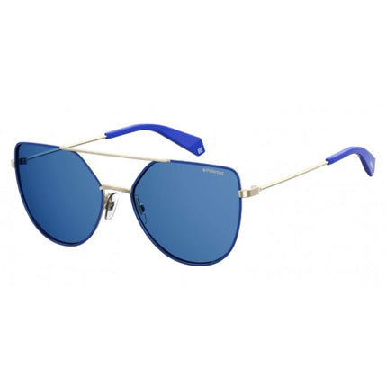 Polaroid Women's Sunglasses - Blue/Silver Metal Frame | POLAROID PLD 6057/S 0PJP/C3 ,