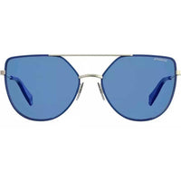 Polaroid Women's Sunglasses - Blue/Silver Metal Frame | POLAROID PLD 6057/S 0PJP/C3 ,